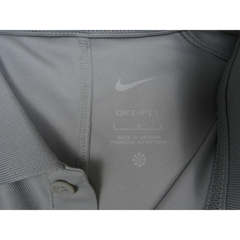 Nike Washington State Cougars Mens Polo Size Large Gray‎ Dri-Fit On Field Coach